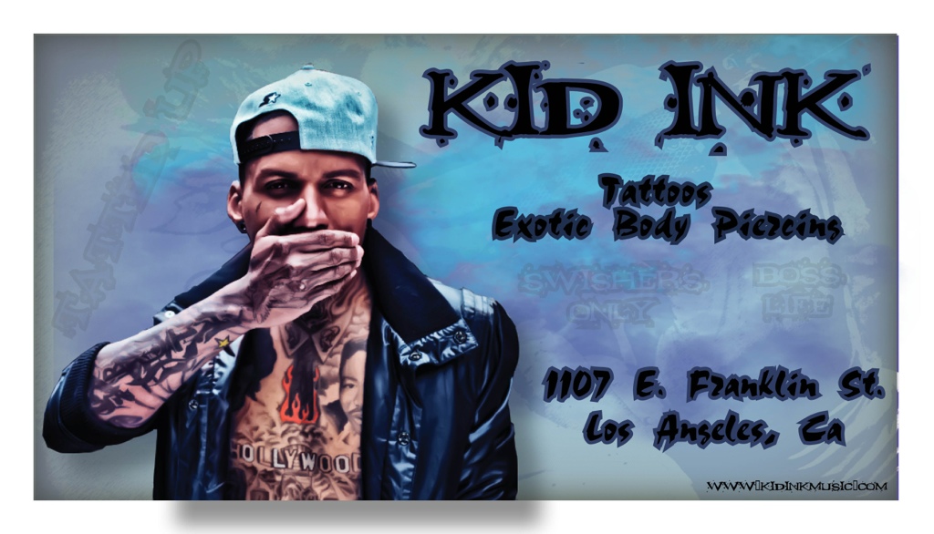 Tags business card graphic design indesign Kid ink photoshop tat